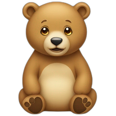 ein kleiner Bär der "Moin" sagt emoji
