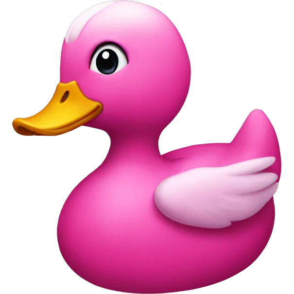 Pink duck emoji
