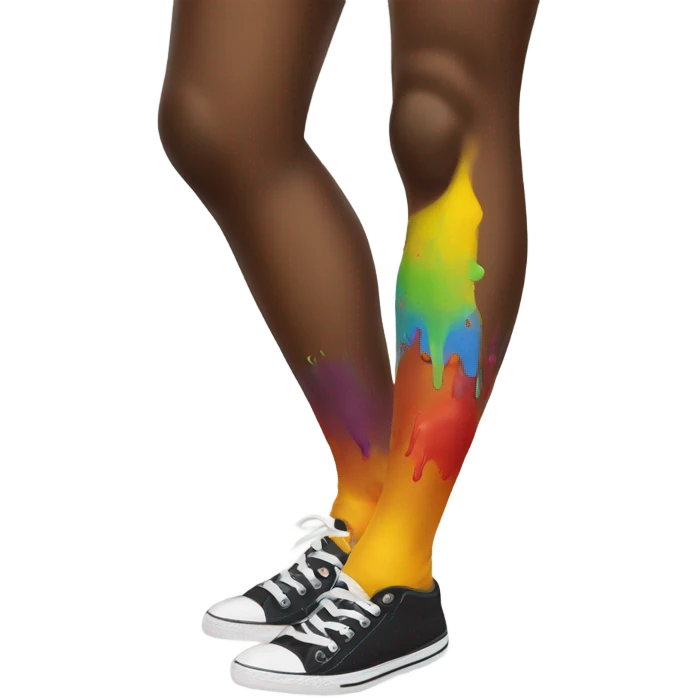 paint on legs emoji