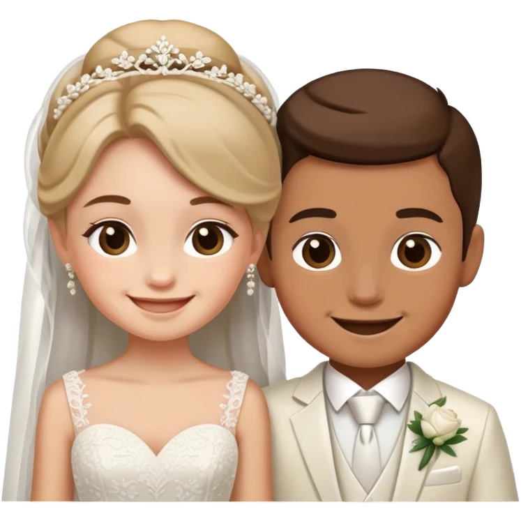 Girl and boy married  emoji