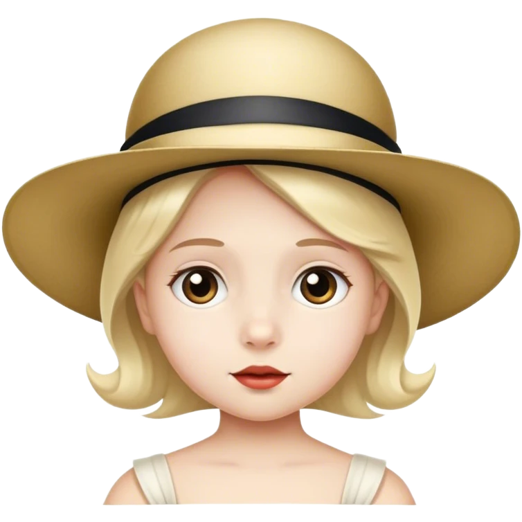Kind mit Opern Hut  emoji