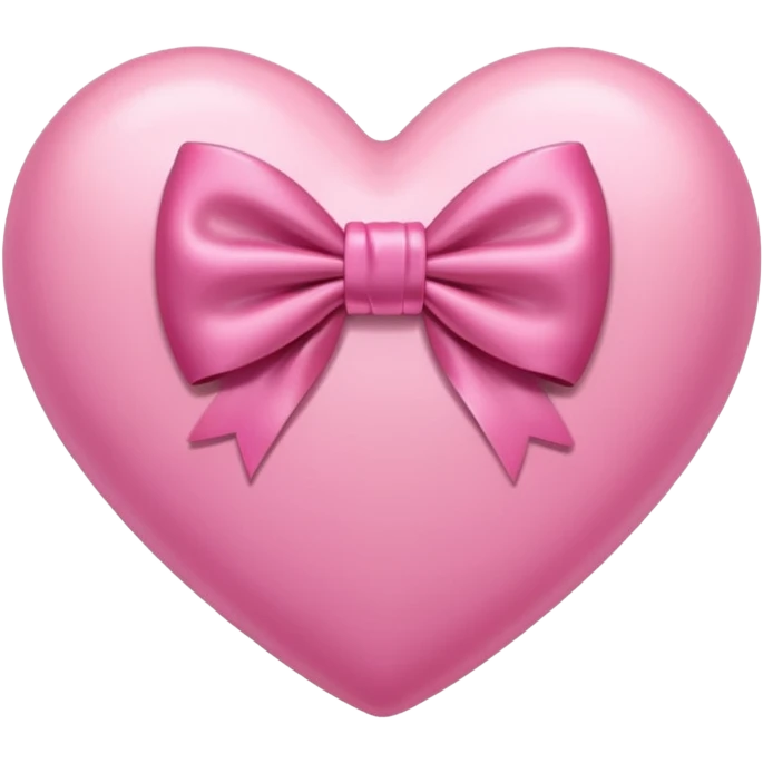 Pink heart with bow emoji