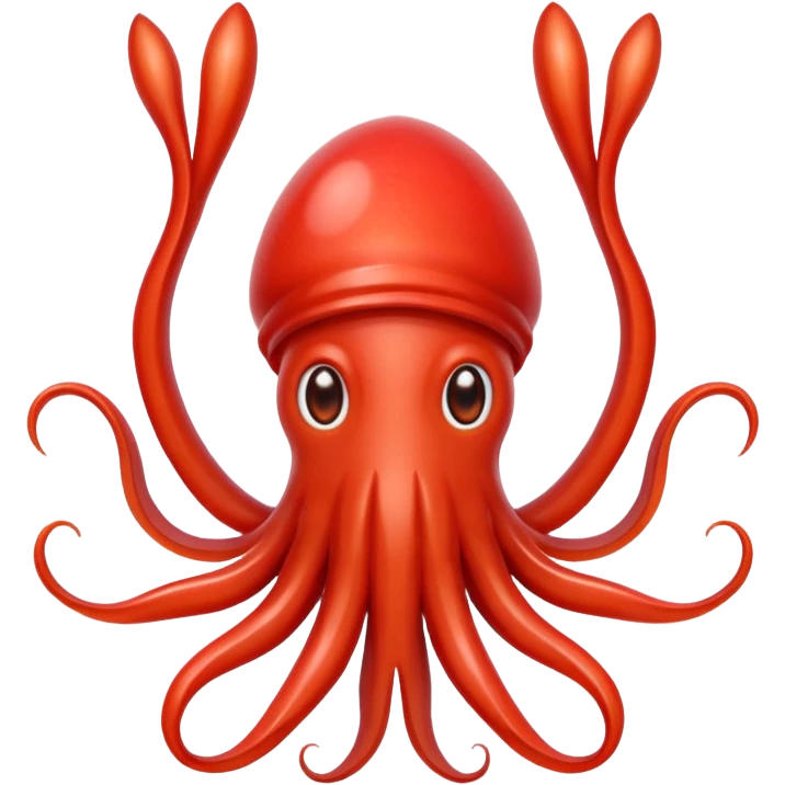 squid, apple emoji style emoji