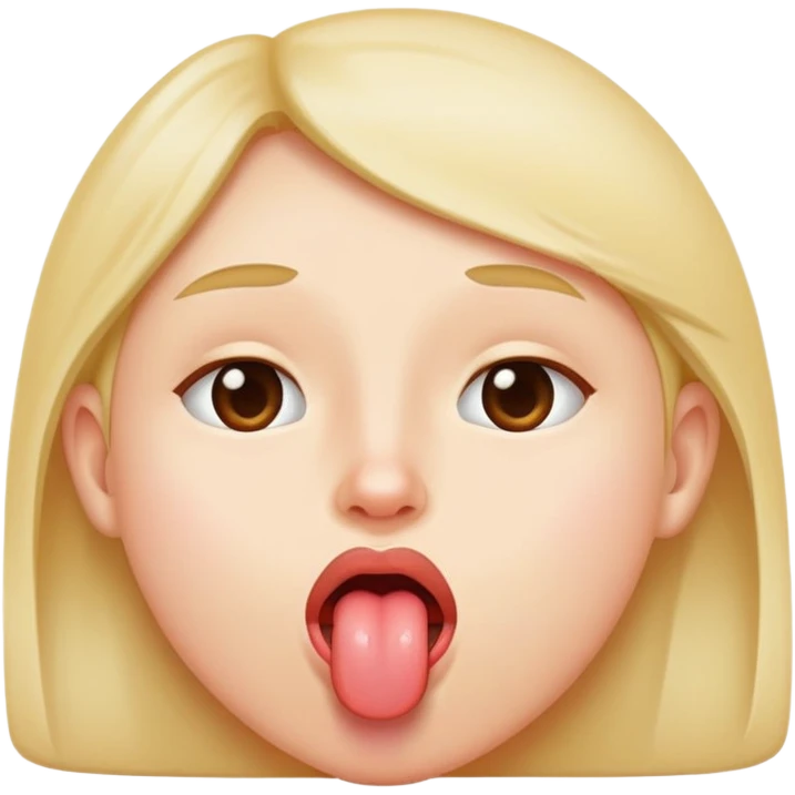 Side of a face of someone that is sticking out there tongue emoji