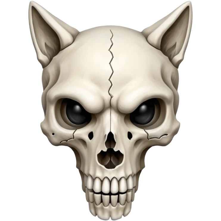 Wolf skull emoji