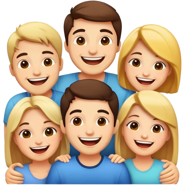 friends enjoying a fun moment emoji