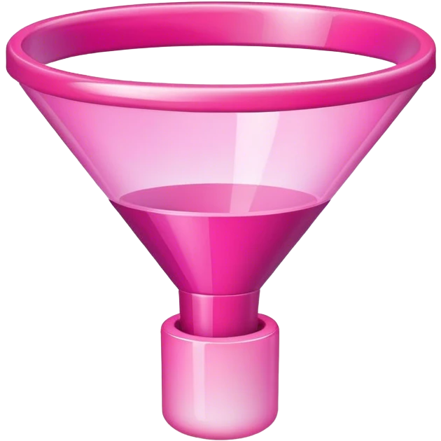 pink email funnel emoji