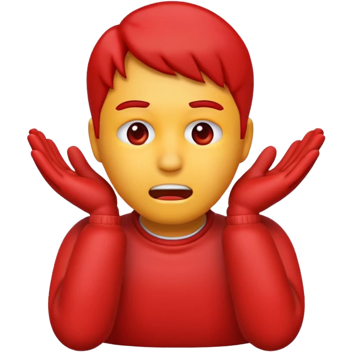 Emoji face Choking with both hands on neck emoji