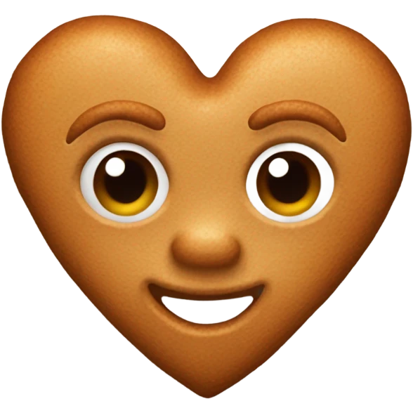 Ginger bread heart emoji