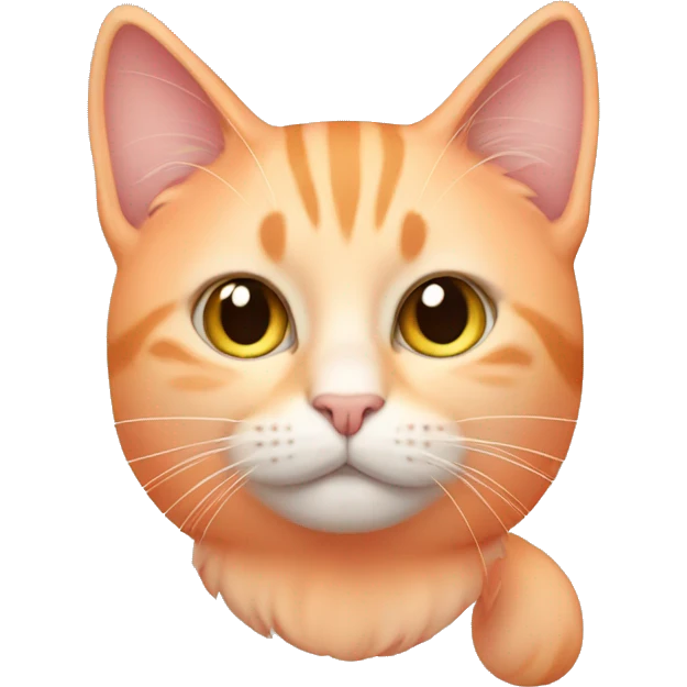 Peach cat emoji