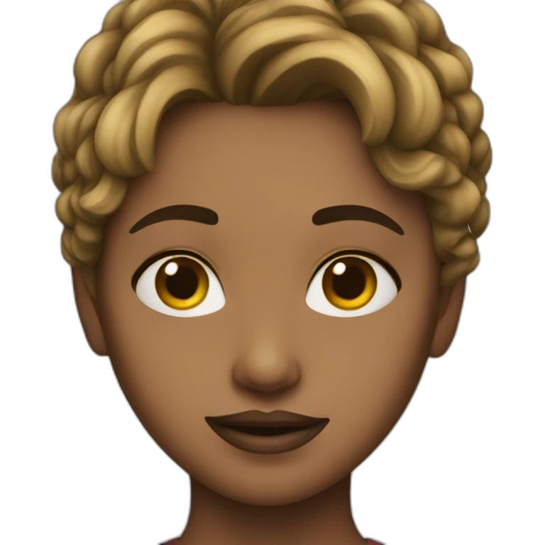 Girl caught emoji