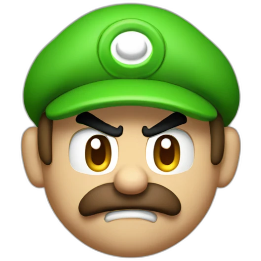 Angry luigi emoji