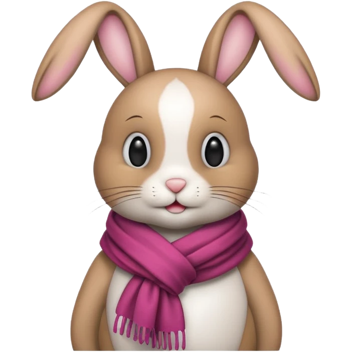 bunny with scarf emoji