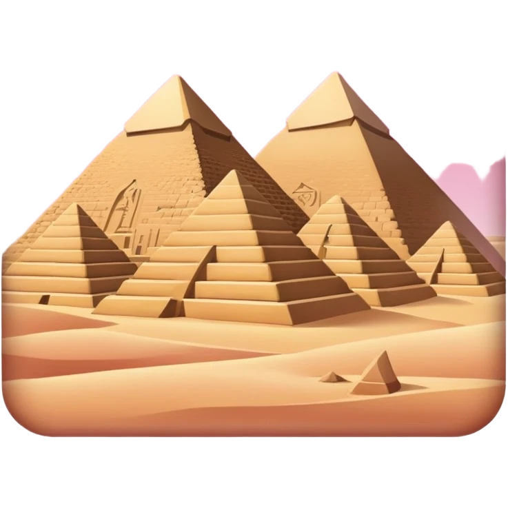 Ancient Egypt in pink  emoji