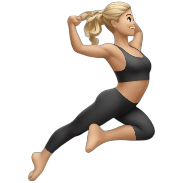 gimnasta realizando un caristo en anillas emoji