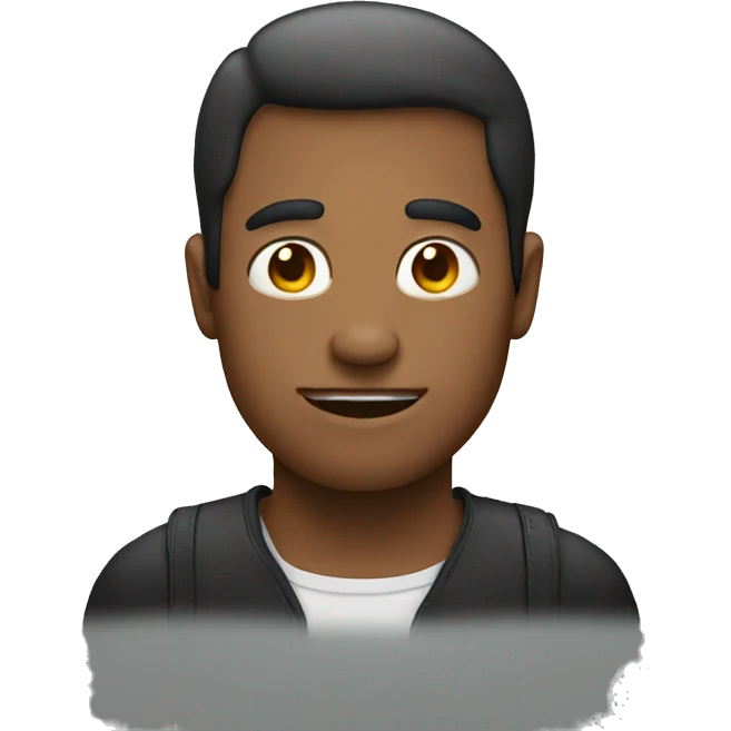 Man with big back emoji