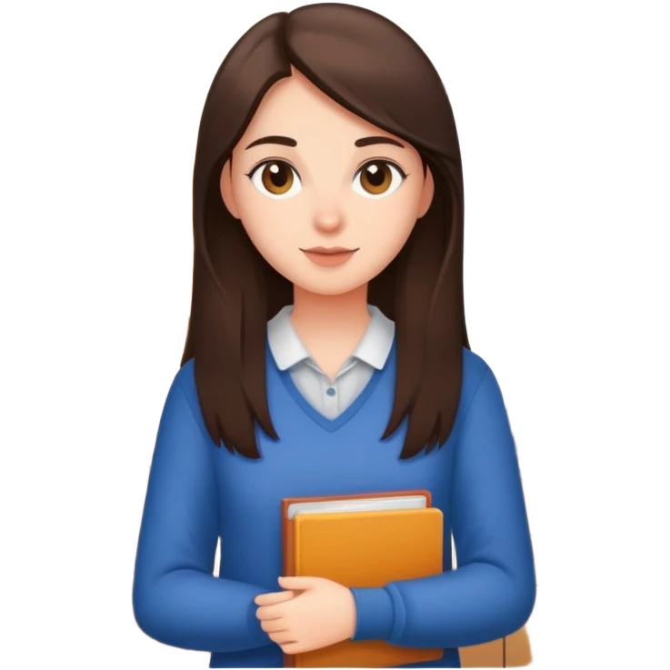 Brunette College student first apartment emoji