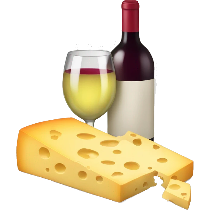 Wine and cheese emoji