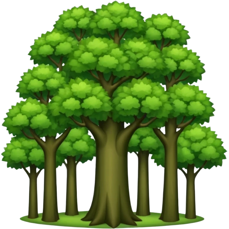 In our hometown, there’s plenty of trees emoji