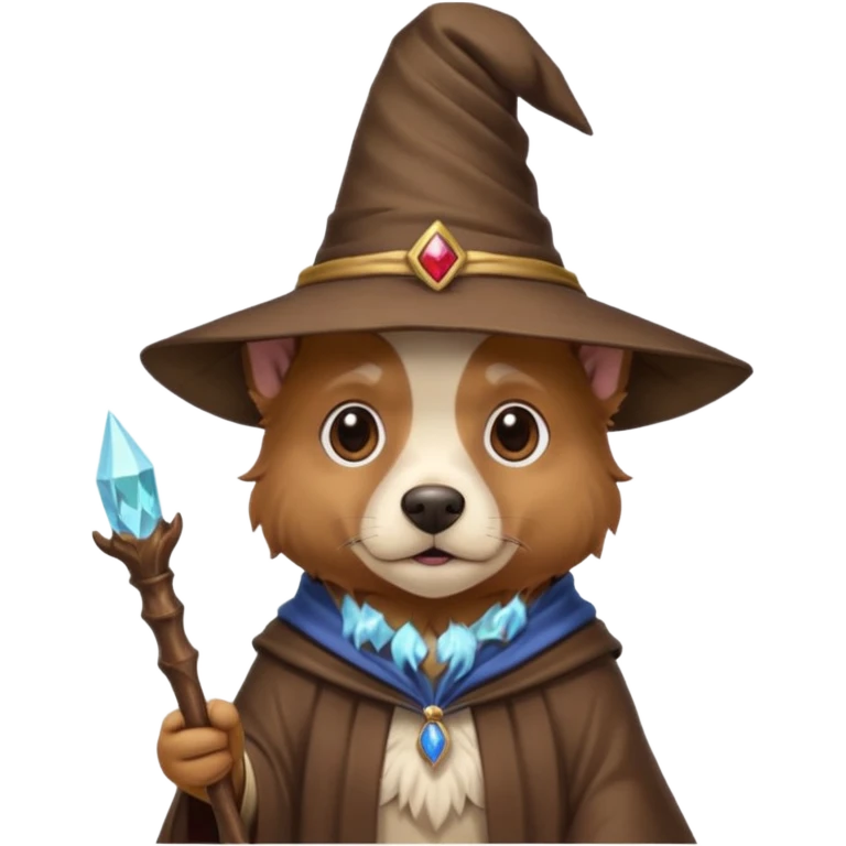Dog wizard emoji