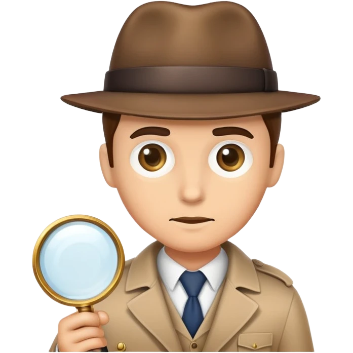 Detective with a magnifying glass  emoji