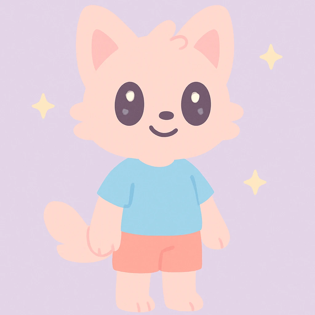 furry anthro character, casual clothes, friendly expression emoji
