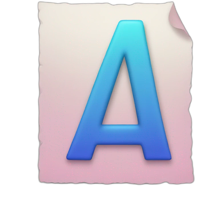 letter "A" emoji