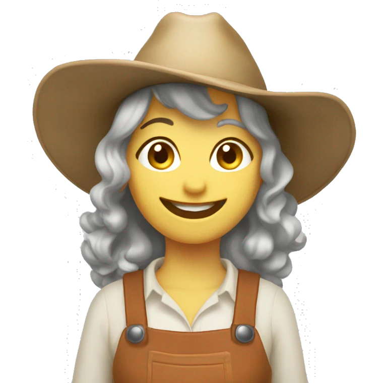 happy magical farmer lady emoji