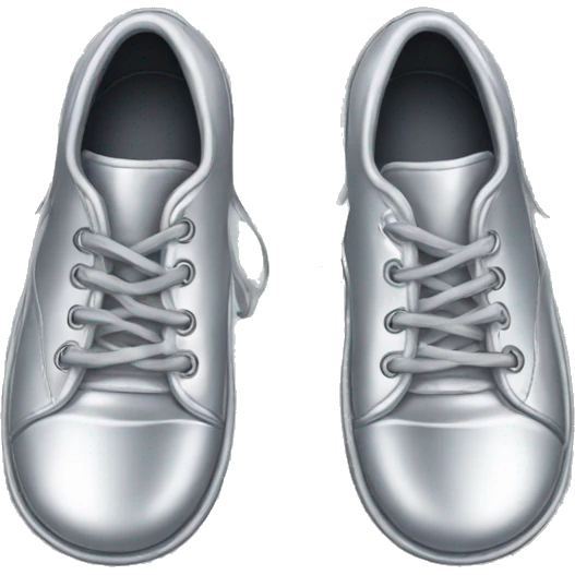 Silver shoes emoji