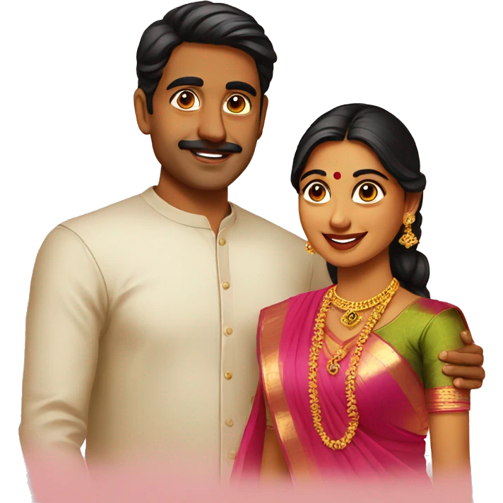 South Indian couples emoji