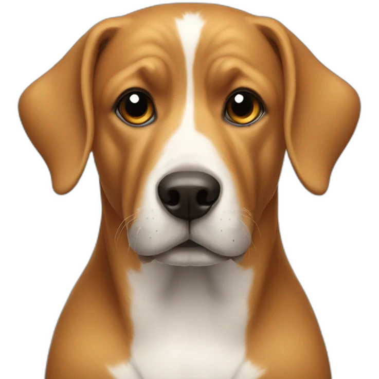 a cool dog's head emoji