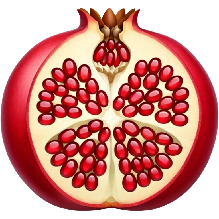 Opened pomegranate from into 4 direction  emoji
