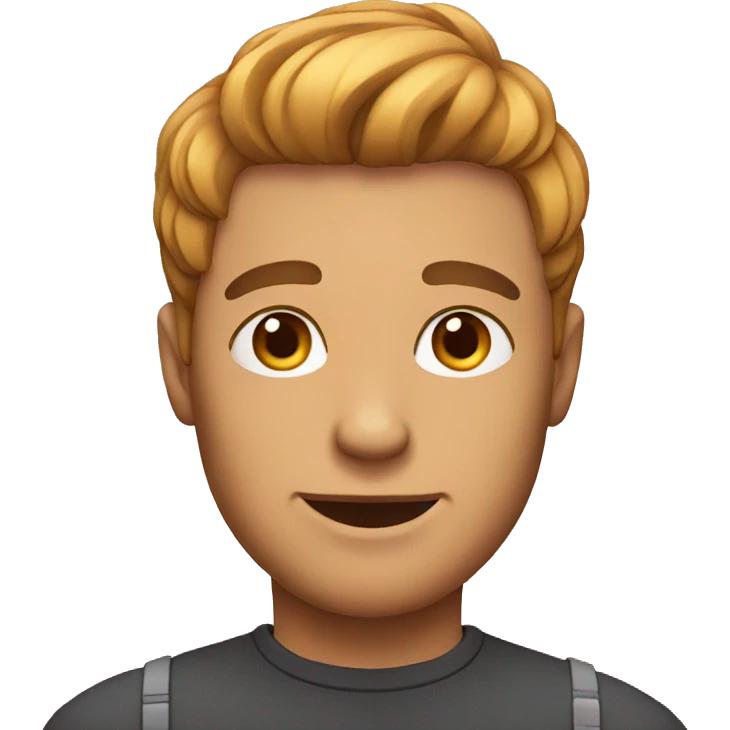man with a cat face emoji