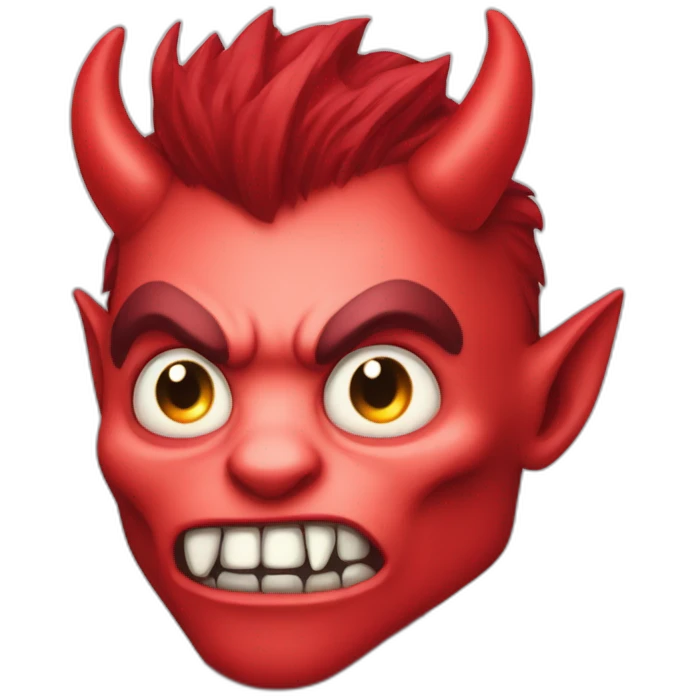 diable rouge monster emoji