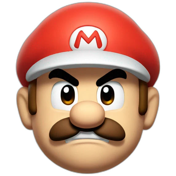 angry mario emoji