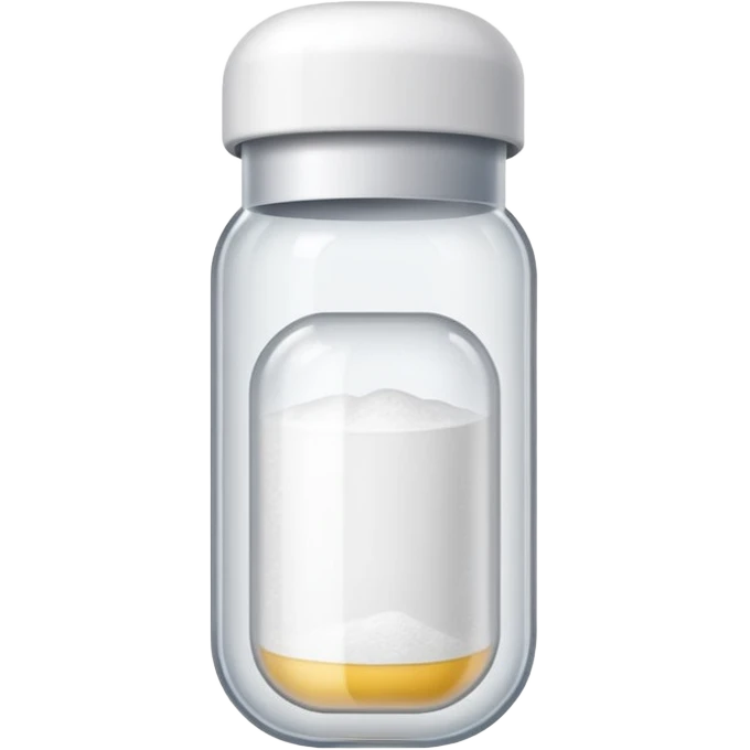 clear capsule filled with white powder emoji