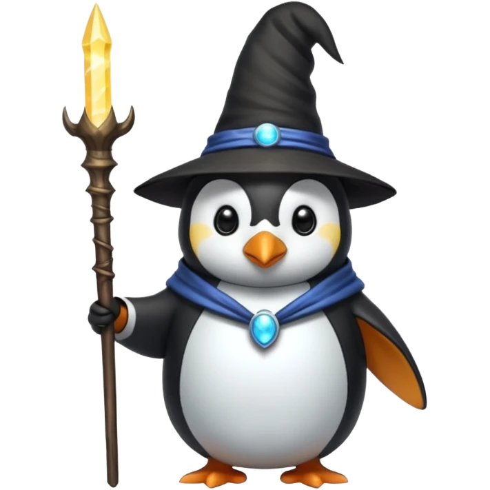 Penguin Wizard emoji