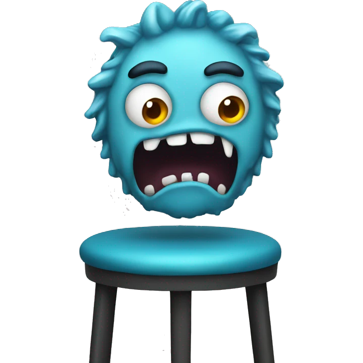Monster barstool emoji