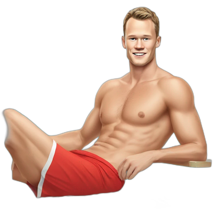 Jonathan Toews as rainbow beach bum emoji