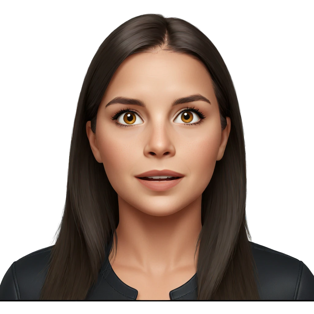 realistic portrait of girl emoji