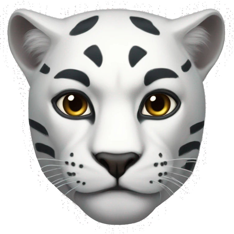  WHITE Panther, mask, Marvel emoji