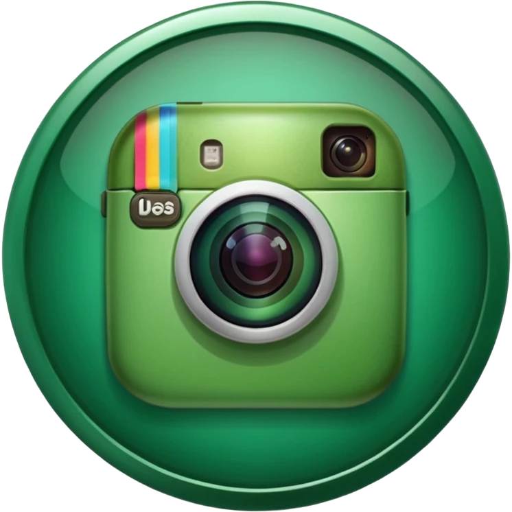 Instagram green verified logo emoji