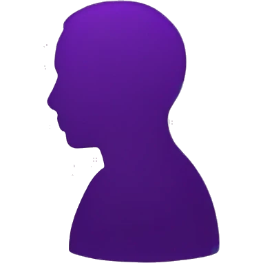 purple human silhouette emoji
