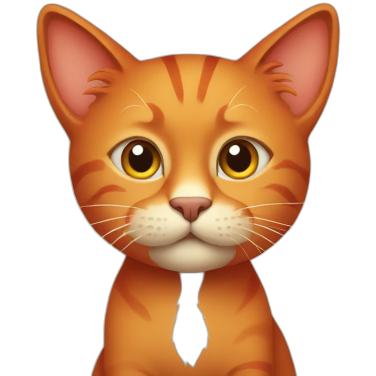 red cat emoji