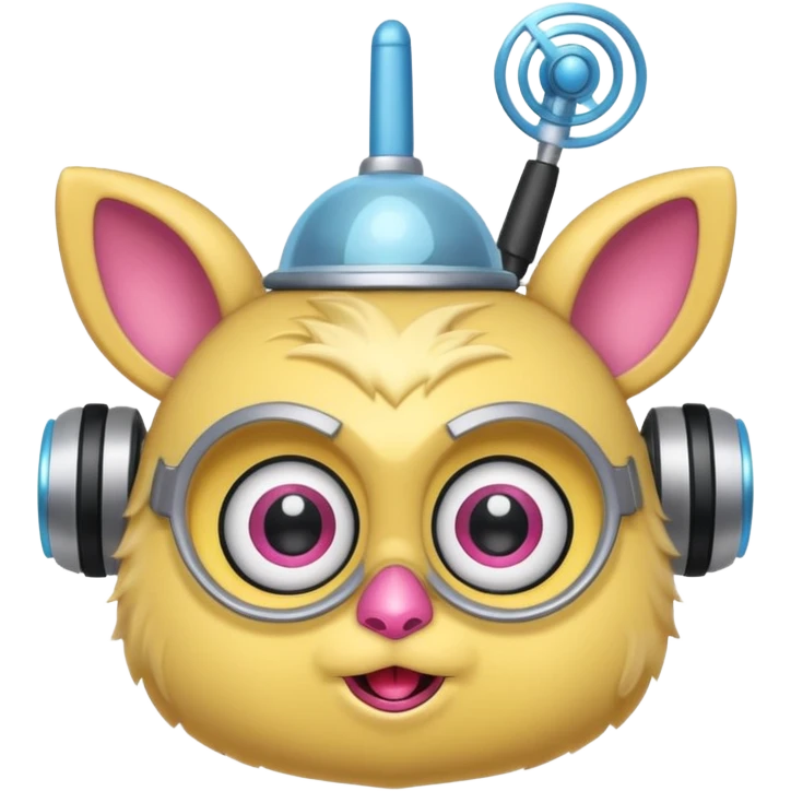 Furby connect with clear antena top on head emoji