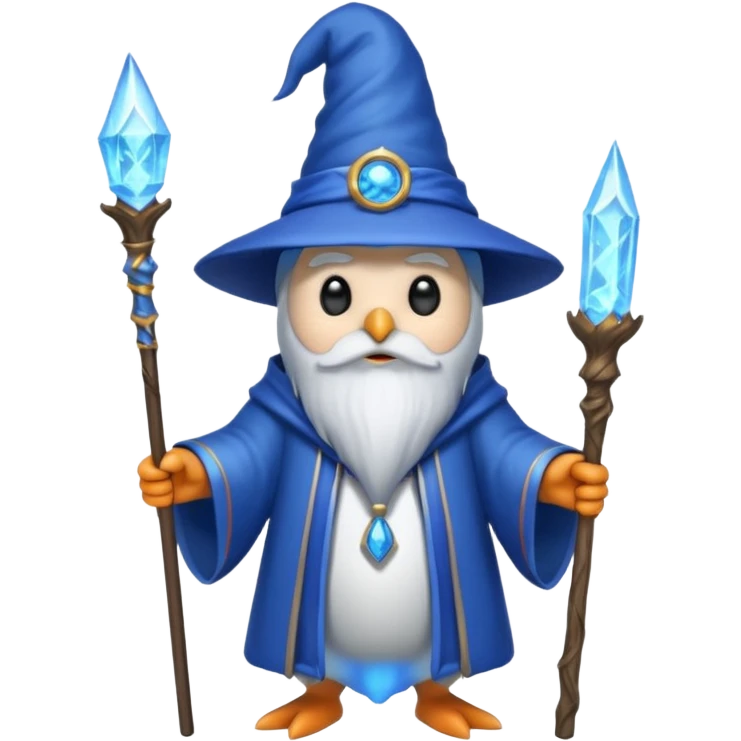 Penguin Wizard emoji