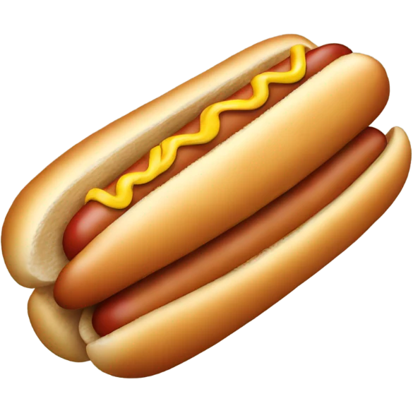 Hot dog emoji