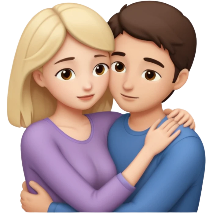 intimate moment between lovers emoji