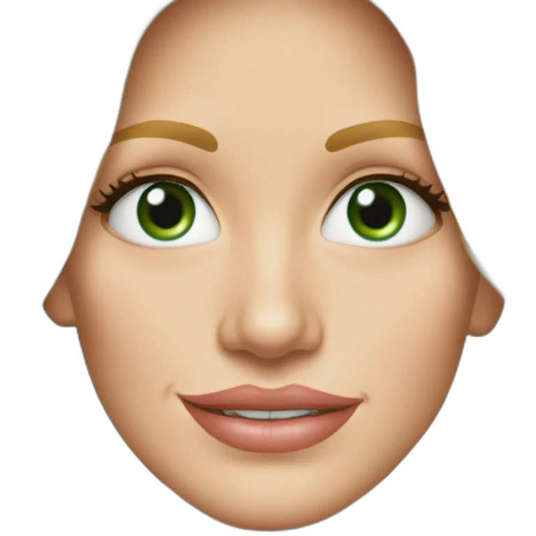 julia roberts rubia y ojos verdes con camisa celeste  emoji