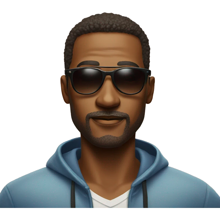 cool dude in sunglasses portrait emoji